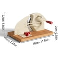 thumbnail image 3 of Miogawg Manual Adjustable Bread For Cheese Ham And Lamb Slices Hand Cranked, 3 of 7