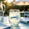 thumbnail image 5 of Tuvgenk Stemless Wine Glass with Shell Art for Cocktails Water and Coastal Home Decor, 5 of 6