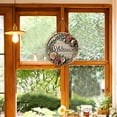 thumbnail image 5 of Welcome Door Sign, Wooden Circular Plaque, Flower Wreath Hanging, Home Wall Decor for Entrance, Decorative Doorplate for Indoor Use,for Home, Festival, and Gift(Yellow,), 5 of 9