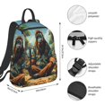 thumbnail image 2 of Fotbe Forest Meditating Gorilla Mochila Ligera para Hombres y Mujeres - Duradera y Resistente al Agua, Ideal para Escuela, Trabajo, Viajes y Uso Diario, 2 of 7