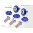 thumbnail image 3 of AJP Distributors Universal Upgrade JDM Exterior 5-Piece M6 x 20MM T6061 CNC Billet Aluminum Engine Bay Dress Up Fender Washer Screw Bolts Nuts Bumper Fasteners Kit Set Anodized Blue, 3 of 4