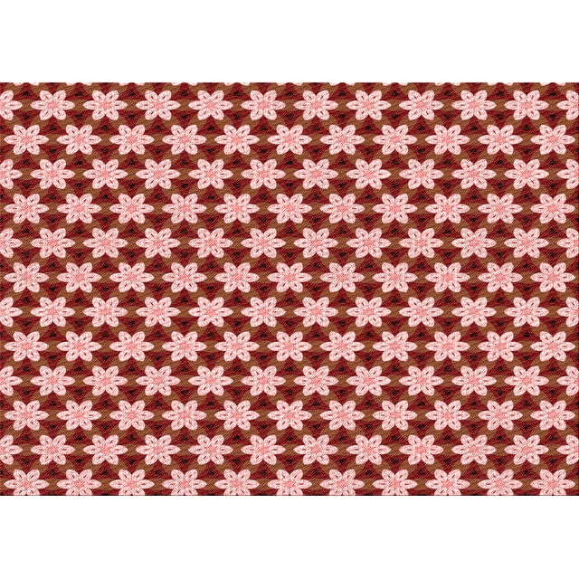 Ahgly Company Machine Washable Indoor Rectangle Transitional Pastel Pink Area Rugs, 8' x 10'