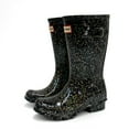 thumbnail image 2 of Hunter Girls Original Giant Glitter Rain Boots, Black,1 M US, 2 of 7