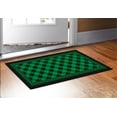 thumbnail image 2 of ThisWear Holiday Decorations Green St Patricks Day Doormats St Patricks Day Decor 2 Pack Doormats Green Plaid, 2 of 3