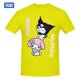 thumbnail image 1 of Camiseta de Sanrio Kuromi & My Melody, camiseta de manga corta Harajuku, camiseta gráfica 100% de algodón, camiseta de marcas, 1 of 4