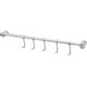 thumbnail image 1 of BRILLAR Barra para colgar cocina con 5 ganchos - Montaje en pared de acero inoxidable, 1 of 5