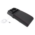 thumbnail image 1 of Pour SUVs Camions Console Centrale Housse d'Accoudoir Longueur Réglable Port de Charge USB Porte-Gobelet Rallonge, 1 of 7