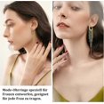 thumbnail image 4 of Gold Hanging Earrings, Women's Long Earrings, 925 Silver Long Tassel Earrings, 4 of 5