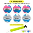thumbnail image 2 of Volleyball Assorted Graphics with Pump Navy/Silver, Navy/Red (Pack of 6) (BluePink, 6 Pack), 2 of 6