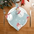 thumbnail image 2 of WOBOGO Christmas Style Snowman Cloth Napkins 6 Pieces Soft Elegant Touch Durable Absorbent Quick Drying for Elegant Dining, 2 of 8