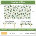 thumbnail image 2 of Summer Monstera Palm Leaves Rectangle Tablecloth 60x120 Inch, Tropical Plants Gold Leaf Decorative Table Cloth Hawaii Botanical Dining Table Cover, Hawaiian Luau Dinner Party Picnic Decoration, 2 of 6