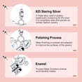 thumbnail image 5 of ROSIANNA 925 Sterling Silver Charm for Bracelets Women Silver Shoes Footprints Charm Necklace Pendant, 5 of 7