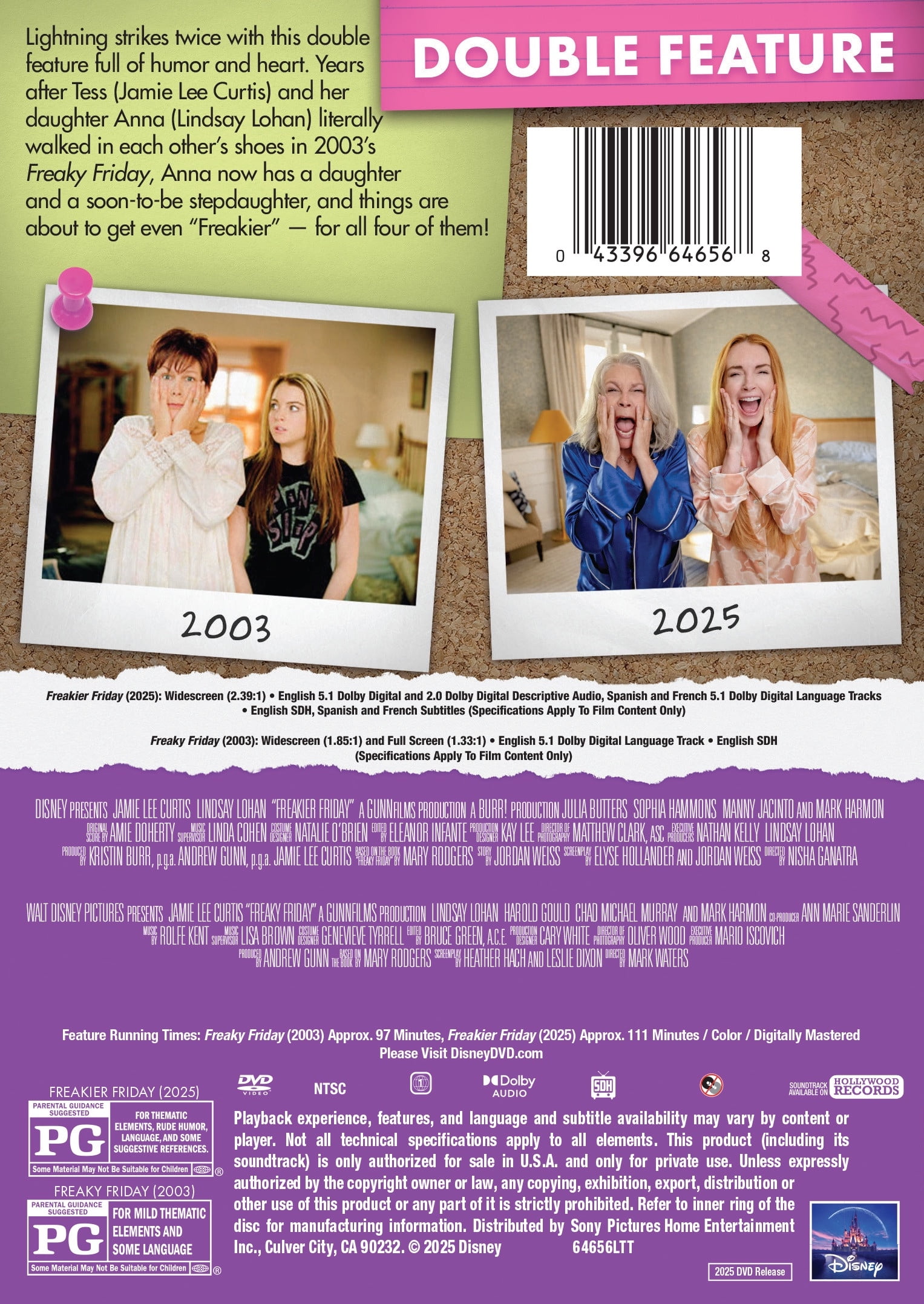 Freaky Friday (2003) / Freakier Friday (2025) Multi-Feature (2