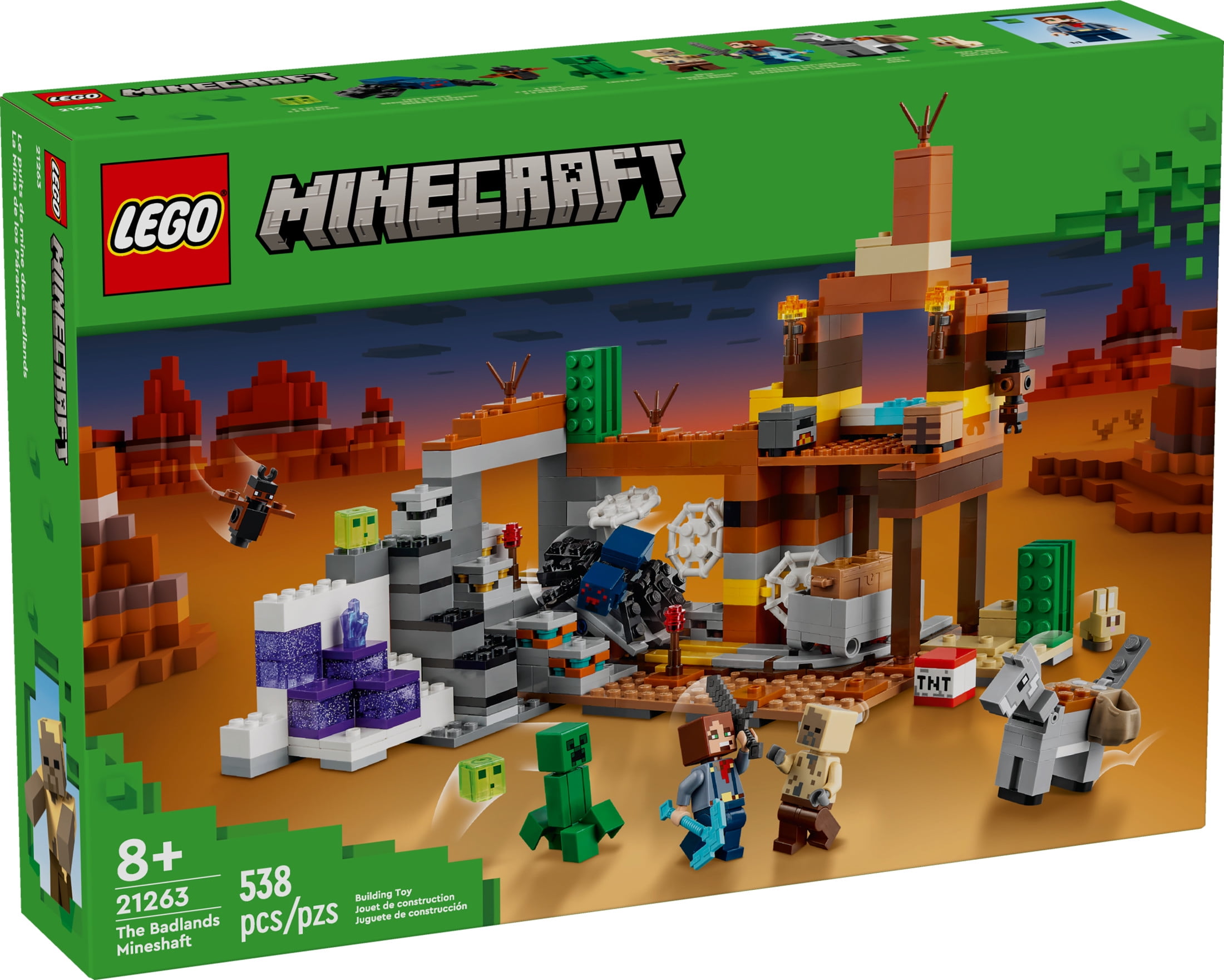 マインクラフト Amazon.com: LEGO Minecraft The Badlands Mineshaft Video Game