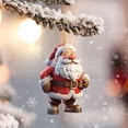 thumbnail image 2 of Colgante De Papá Noel Navideño Árbol De Navidad Colgante De Papá Noel Para Coche Colgante Para Bolso Decoración Para Colgar Acrílico Plano 2D Colgante De Árbol De Navidad, 2 of 2