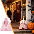 thumbnail image 4 of PiGOGI Christmas Goose Costume Cloak Set Witch Hat Cape Outfit Glitter Fabric for Garden Lawn Goose Statue Holiday Yard Decorative (Goose Not Included), 4 of 7