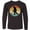AB-Black, variant on Inktastic Hockey Player Retro Sunset Long Sleeve Youth T-Shirt