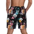 thumbnail image 4 of Fotbe Hibiscus Rose Men’s Swim Trunks Quick Dry Swim Shorts Board Shorts with Mesh Lining-X-Large, 4 of 9