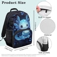 thumbnail image 7 of Aplkyhs Blue Axolotl School Backpack for Boys Girls Ages 6-18 Large Capacity Lightweight Water Resistant Ergonomic Padded Straps for Elementary Middle High School Back to School, 7 of 7