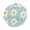 Pattern-1, variant on White Daisies Wild Flowers Ceramic Ornament White Daisies 2025 Christmas Ornaments Gift Ceramic Holiday Decoration Present Porcelain 3inch Flat with Gold Ribbon Both Sides