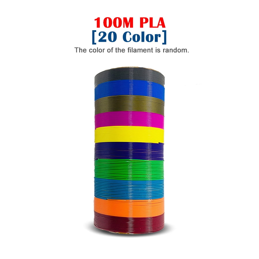 3Dcarv PLA Filament For 3D Pen Filament Diameter 1.75mm 100M Plastic Filament for 3D Printer pen Child-Safe Refill