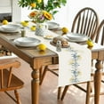 thumbnail image 2 of Summer Table Runner 71 Inches Long Spring Flower Wild Leaves Seasonal Runner for Tables Dining Room Blue White Yellow Floral Holiday Dinner Runner Party Table Decoration, 2 of 4