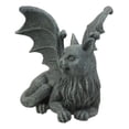 thumbnail image 2 of Ebros Gothic Winged Cat Gargoyle Shelf Sitter Statue 4" Wide PC Monitor Topper Decor Figurine, 2 of 4