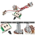 thumbnail image 4 of Metal & Electron Electric Guitar Metallic Wiring Harness Prewired Kit 3 Way Switch Pots Set, 4 of 8