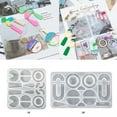 thumbnail image 3 of Earrings Silicone Mold Irregular DIY Jewelry Casting Mold Earrings Resin Mold, 3 of 10