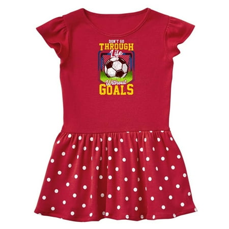 

Inktastic Soccer Funny Goals Gift Baby Girl Dress