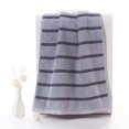 thumbnail image 1 of Nvzi 3 toallas de mano para baño, de algodón suave y supersuave, muy absorbentes, ideales para la ducha, la piscina, el spa, el gimnasio y para uso diario. Medidas: 70 x 34 cm (gris)., 1 of 5