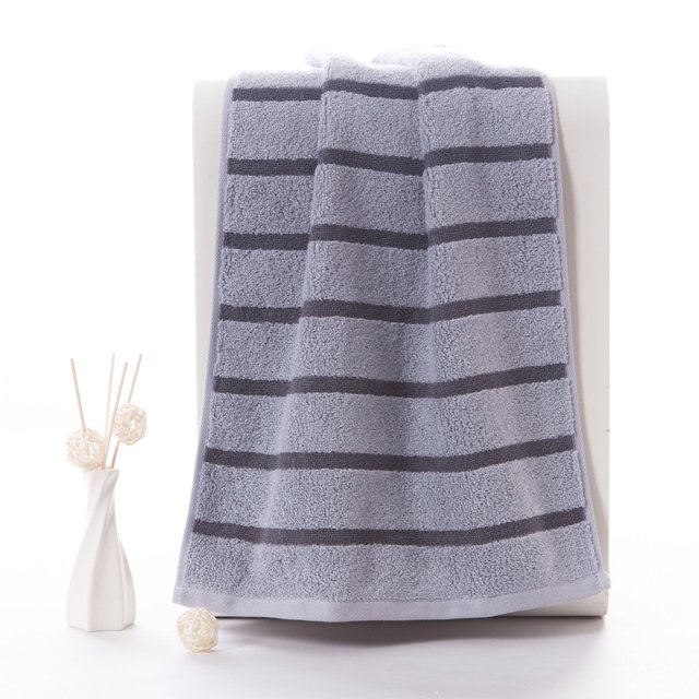 Nvzi 3 toallas de mano para baño, de algodón suave y supersuave, muy absorbentes, ideales para la ducha, la piscina, el spa, el gimnasio y para uso diario. Medidas: 70 x 34 cm (gris).