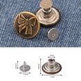 thumbnail image 2 of 10pcs Portable Waist Adjust Removable Nailless No-Sewing Metal Button Jeans Buttons Repair Kit Pants Pins PRESS TYPE5, 2 of 8