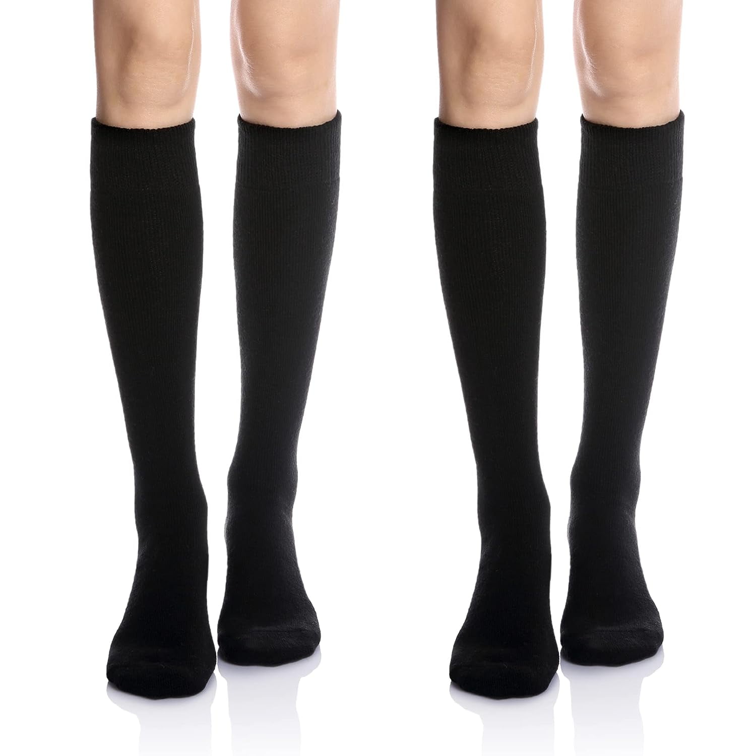 Holzlrgus Women's Knee High Wool Socks Winter Thick Thermal Soft Comfy