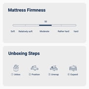 Avenco Queen Size Hybrid Mattress 12 inch Bed in a Box, Medium Firm