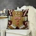 thumbnail image 2 of YINGXI Christmas Throw Pillow Cover, Red White Polka Dots Home Decorations, Seasonal Cushion Case for Sofa Couch Decors 24x24in, 2 of 5