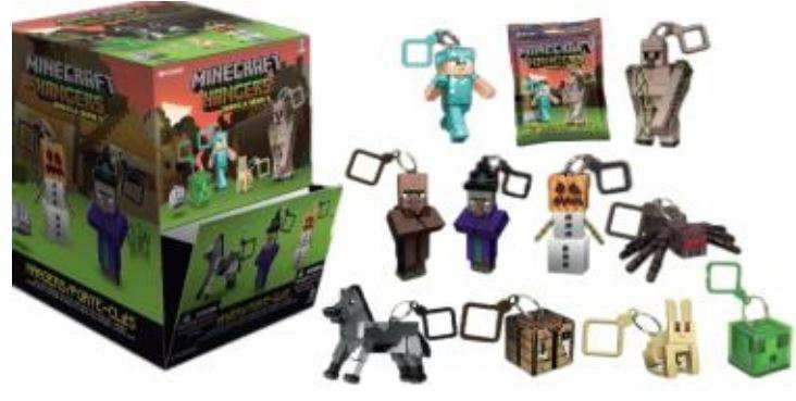 Minecraft Hangers Series 3 Blind Mystery Packs x 5