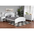 thumbnail image 3 of Baxton Studio Elise White Finished Wood Full Size 4-Piece Bedroom Set, 3 of 30