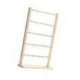 thumbnail image 4 of Expositor de pendientes de madera, expositor de joyas, soporte para pendientes 5 niveles, 4 of 9