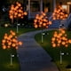 thumbnail image 5 of Luces solares para jardín exterior | Decoración de calabaza con hojas de arce para Acción de Gracias | Lámpara solar de 20 LED con estaca para el suelo | Decoración otoñal de bajo consumo |, 5 of 7