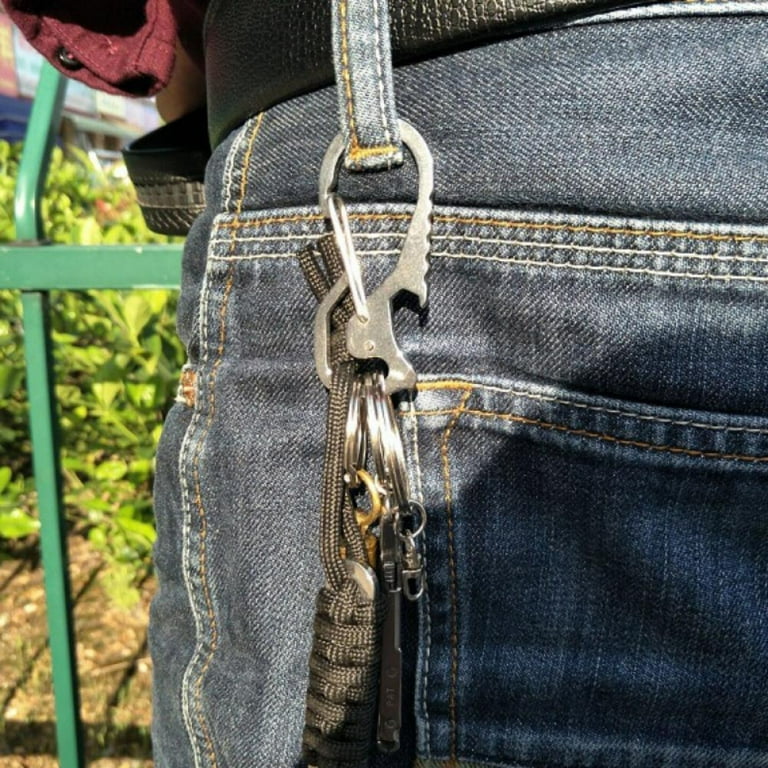 Carabiner Keychain Clip, Anti-lost key holder and Quick Release