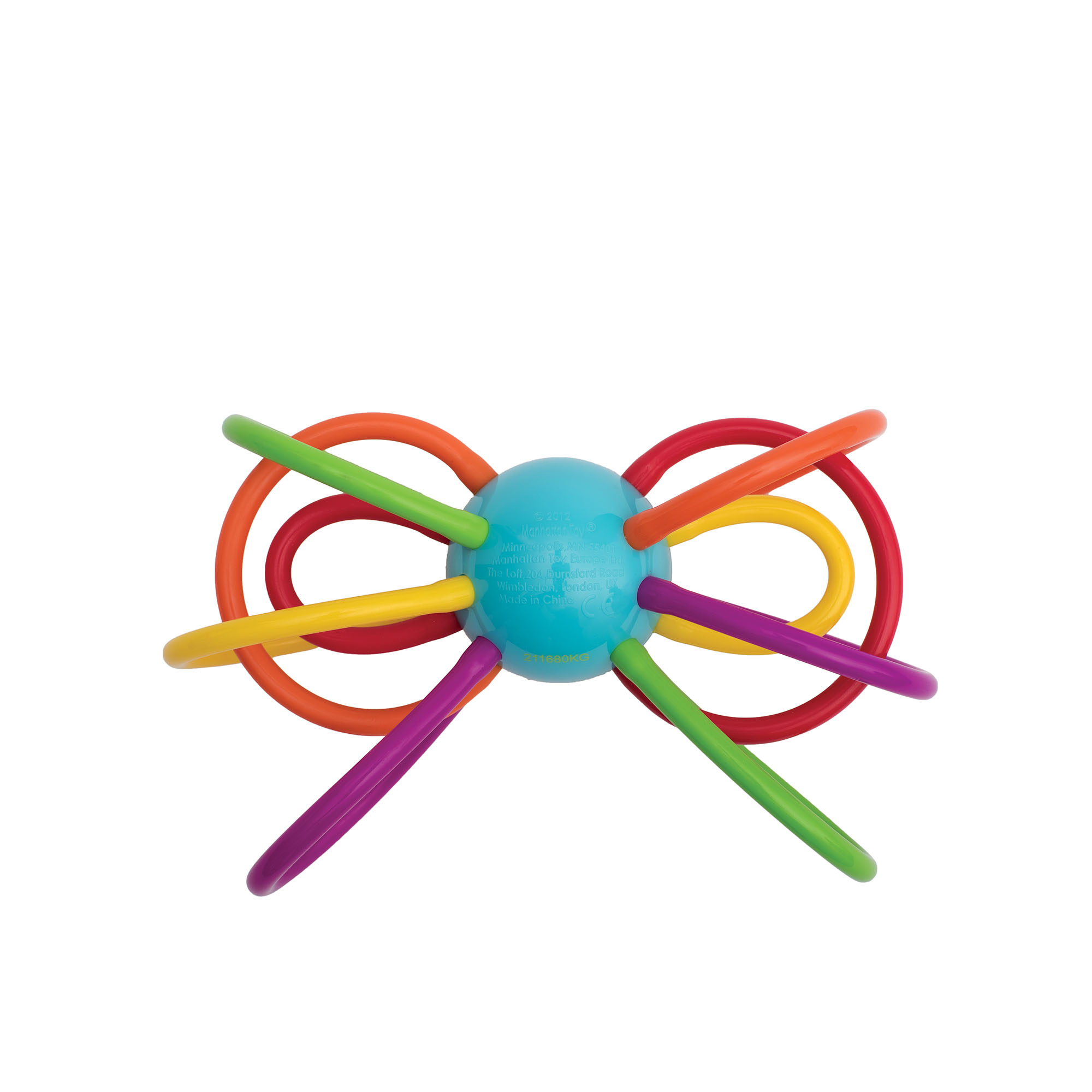 Manhattan Toy Zoo Animal Winkel Owl Multicolor Rattle & Sensory Teether for Baby and Toddler