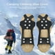 thumbnail image 5 of Cañas montañismo Spikes Crampones nieve 1 par acero 10 dientes Anti-Slip con transporte para a la pesca Joggando, 5 of 9