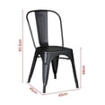 thumbnail image 4 of Silla Mainstays de Metal color Negro, 4 of 4