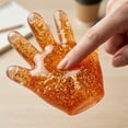 thumbnail image 4 of Glitter Squishy Relaxation Toy with Slow Rising Palm Shape, 1-Pack, Random Color, for Kids and Adults, Squeeze Toy, 4 of 6