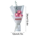 thumbnail image 2 of Beautynvta Crochet Flowers Bouquet, Handmade Knitted Bouquet, Crochet Flower Kit Knitted Fake Daisy Flower, Valentine's Day Gift for Wife Girlfriend, 2 of 4