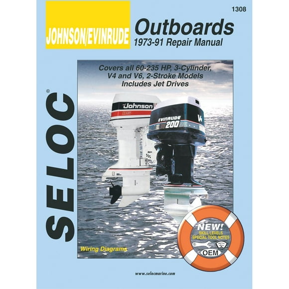 Johnson Evinrude hors-Bord 1973 - 1991 Manuel de Réparation et de Réglage