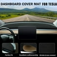 thumbnail image 7 of Light-Shielding Dashboard and Center Console Mat for Model Y: Anti-Reflective, Eco-Friendly Suede Material, 7 of 7