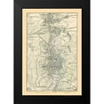 thumbnail image 2 of Baedeker 14x18 Black Modern Framed Museum Art Print Titled - Stuttgart Germany - Baedeker 1896, 2 of 5