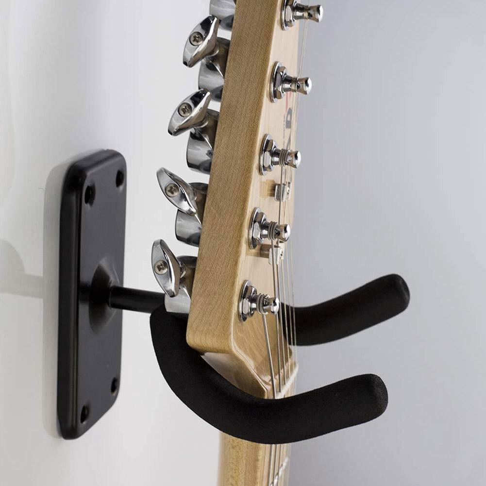 Wall Mount Guitar Hanger, Guitar Wall Holders For Guitar Bass, Black